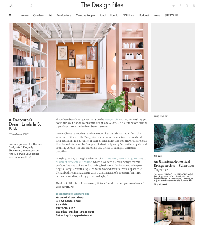 Designstuff Showroom – The Design Files